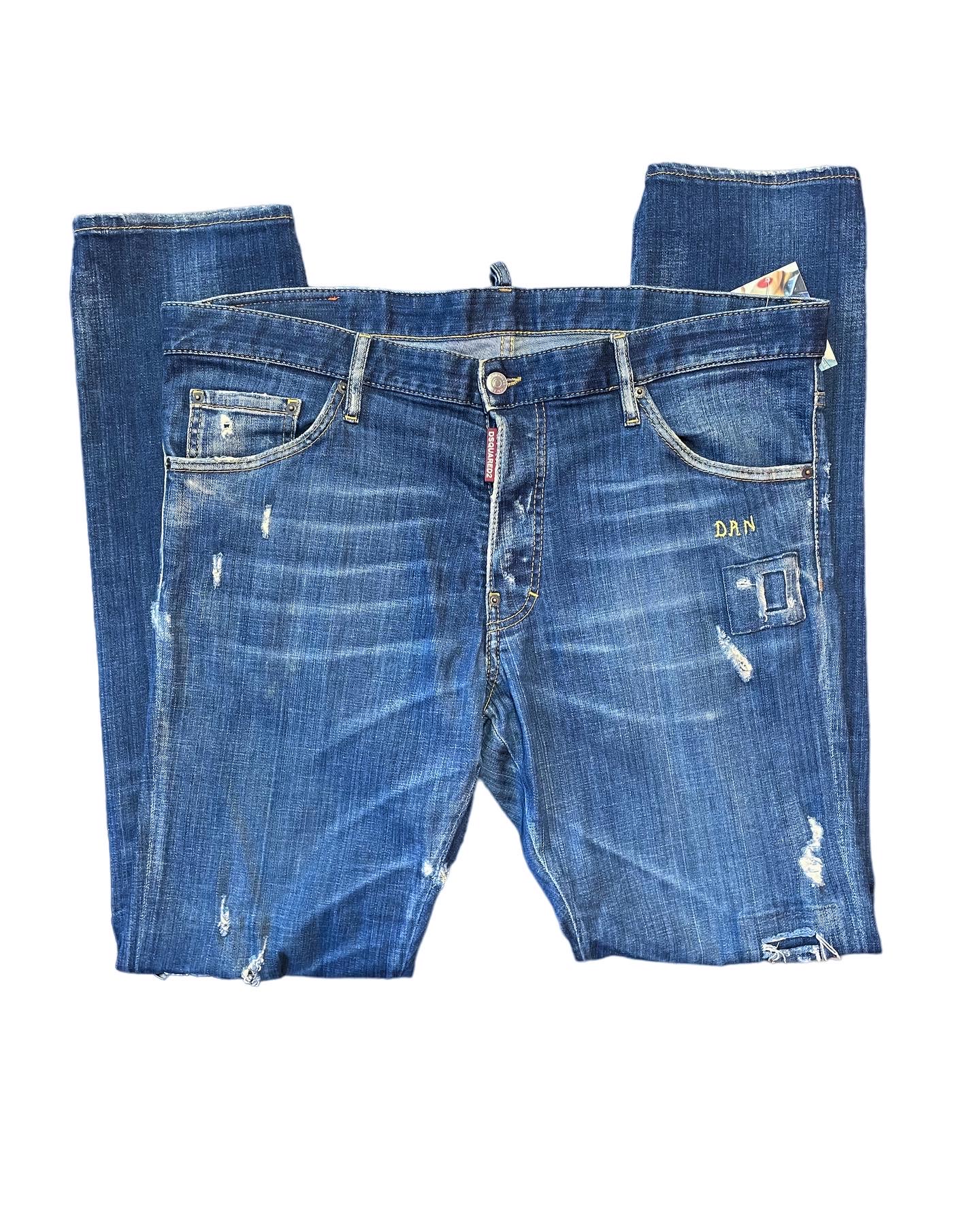 Jeans 2024 dsquared faux